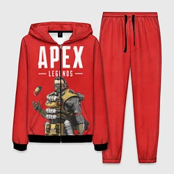 Костюм мужской Apex Legends: Red Caustic, цвет: 3D-черный