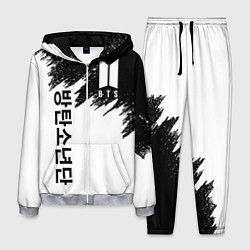 Костюм мужской BTS: White & Black, цвет: 3D-меланж