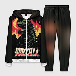 Костюм мужской Flame Godzilla, цвет: 3D-белый