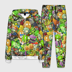 Костюм мужской PLANTS VS ZOMBIES, цвет: 3D-белый