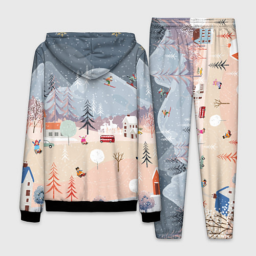 Мужской костюм Новогодние каникулы / 3D-Черный – фото 2