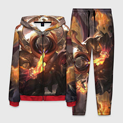 Костюм мужской League Of Legends Джакс, цвет: 3D-красный