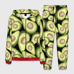 Костюм мужской Avocado background, цвет: 3D-красный