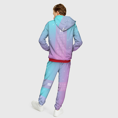 Мужской костюм BTS / 3D-Красный – фото 4