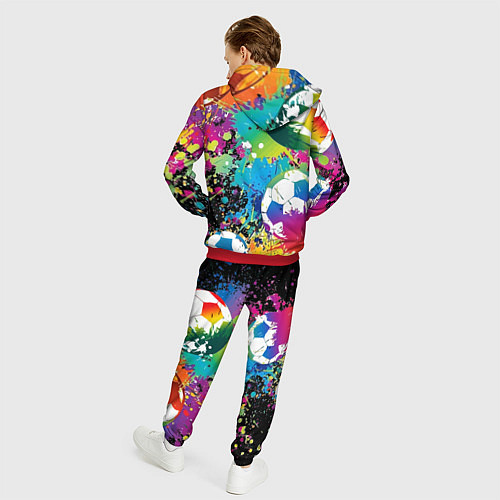Мужской костюм Football Paints / 3D-Красный – фото 4