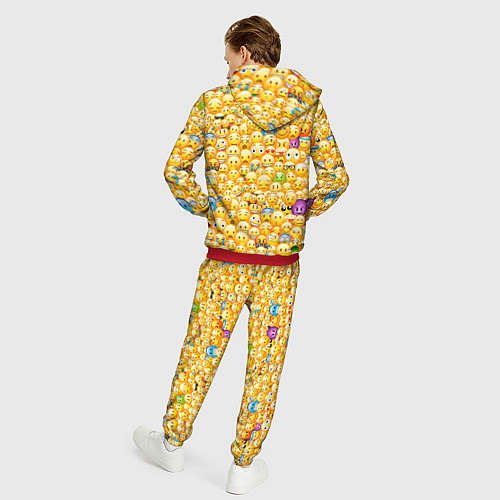 Мужской костюм Смайлики Emoji / 3D-Красный – фото 4