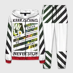 Костюм мужской Off-White: Keep Going, цвет: 3D-красный