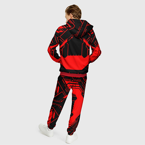 Мужской костюм MASS EFFECT N7 / 3D-Красный – фото 4
