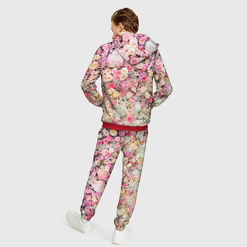 Мужской костюм Цветочное поле / 3D-Красный – фото 4