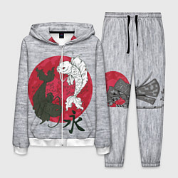 Костюм мужской Japan style, цвет: 3D-белый