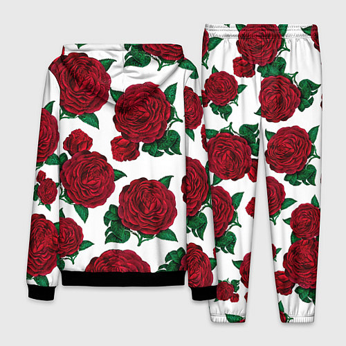 Мужской костюм Винтажные розы / 3D-Черный – фото 2