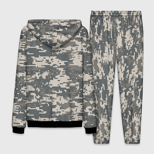 Мужской костюм Цифровой камуфляж / 3D-Черный – фото 2