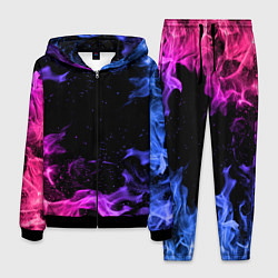 Костюм мужской ОГОНЬ НЕОН, цвет: 3D-черный