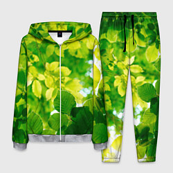 Костюм мужской Листья, цвет: 3D-меланж