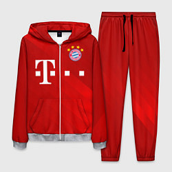 Костюм мужской FC Bayern Munchen, цвет: 3D-меланж