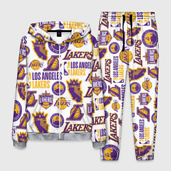 Костюм мужской LAKERS LOGO, цвет: 3D-меланж