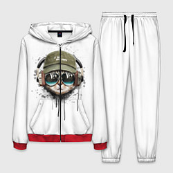 Костюм мужской Крутой кот, цвет: 3D-красный