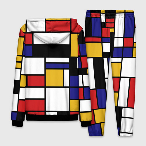 Мужской костюм Color blocking / 3D-Черный – фото 2