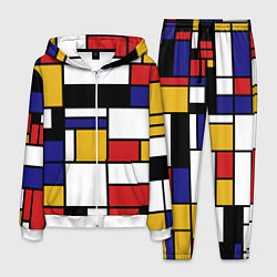 Мужской костюм Color blocking