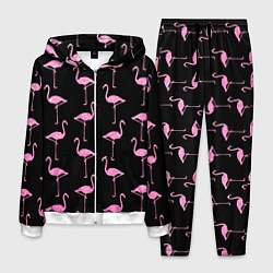 Костюм мужской Фламинго Чёрная, цвет: 3D-белый