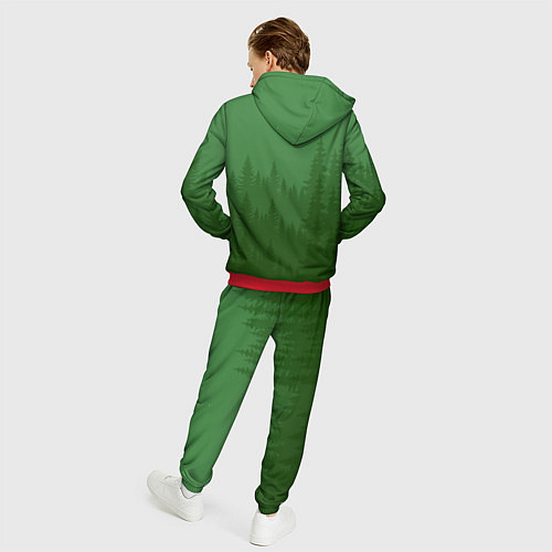 Мужской костюм Зеленый Лес / 3D-Красный – фото 4