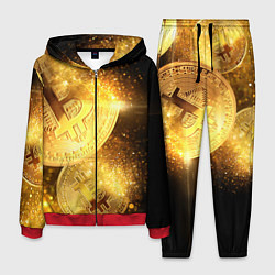 Костюм мужской БИТКОИН ЗОЛОТО BITCOIN GOLD, цвет: 3D-красный