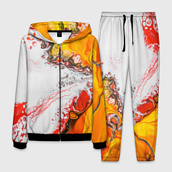 Мужской костюм Рисунок желтой краской