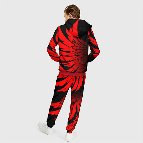 Мужской костюм YAMAHA ЯМАХА МОТОСПОРТ / 3D-Красный – фото 4