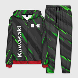 Костюм мужской KAWASAKI КАВАСАКИ SPORT, цвет: 3D-красный