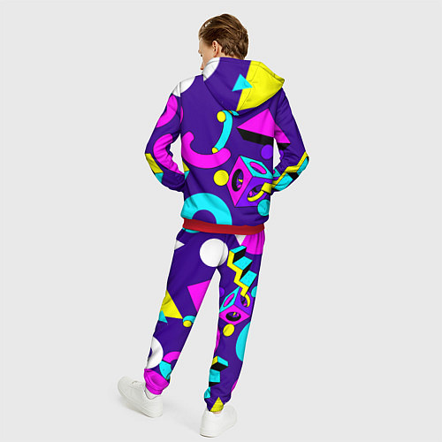 Мужской костюм Геометрические фигуры / 3D-Красный – фото 4