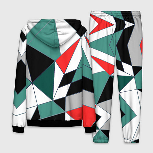 Мужской костюм Абстрактный геометрический / 3D-Черный – фото 2