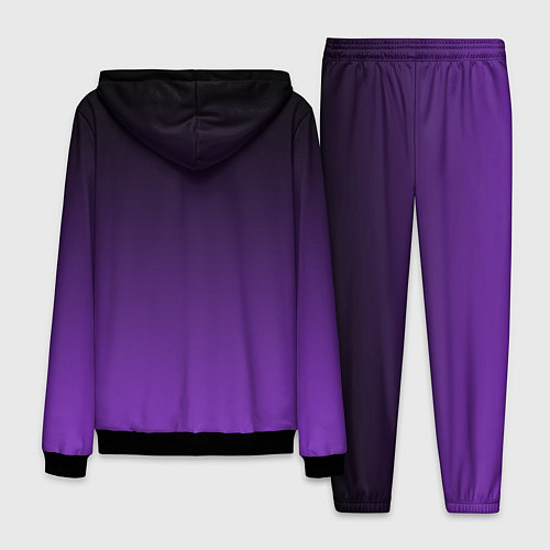 Мужской костюм Ночной градиент Фиолетовый / 3D-Черный – фото 2