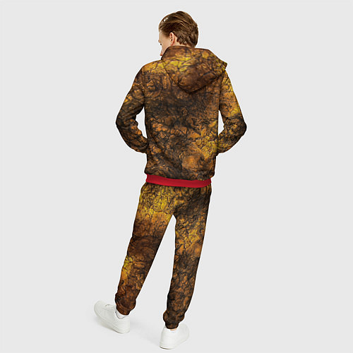 Мужской костюм Абстрактный узор текстура / 3D-Красный – фото 4