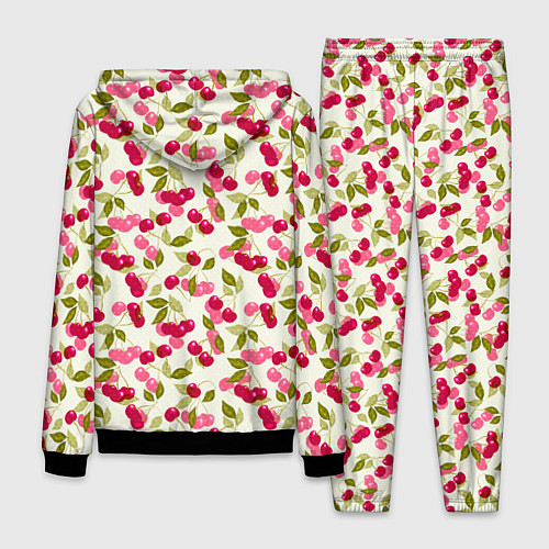 Мужской костюм Спелая вишня / 3D-Черный – фото 2