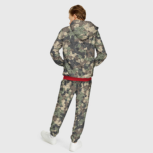 Мужской костюм Эмодзи камуфляж / 3D-Красный – фото 4