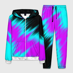 Костюм мужской НЕОНОВЫЕ ПОЛОСЫ И НИЧЕГО ЛИШНЕГО NEON STRIPES, цвет: 3D-белый