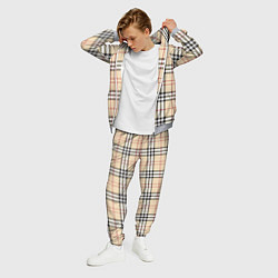Костюм мужской Клетчатый принт в стиле Burberry, цвет: 3D-меланж — фото 2