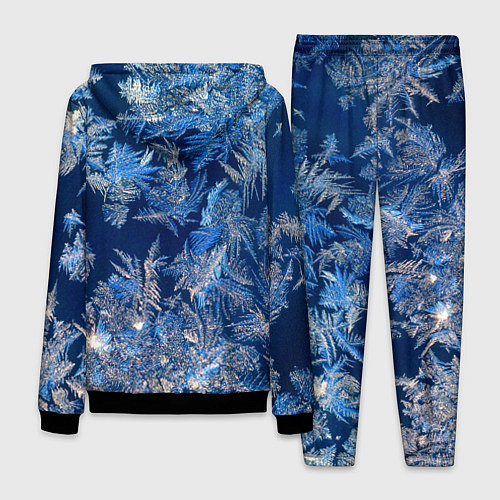 Мужской костюм Снежинки макро snowflakes macro / 3D-Черный – фото 2