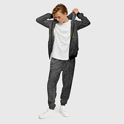 Костюм мужской Волчий отпечаток золотом Символ Велеса, цвет: 3D-черный — фото 2