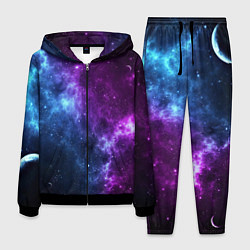 Костюм мужской NEON GALAXY НЕОНОВЫЙ КОСМОС, цвет: 3D-черный
