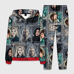 Костюм мужской Ведьмак Сезон 2 Коллаж, цвет: 3D-красный