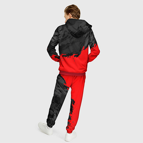 Мужской костюм La Casa de Papel Professor / 3D-Красный – фото 4
