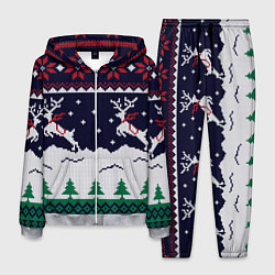 Костюм мужской СВИТЕР С ОЛЕНЯМИ DEER SWEATER, цвет: 3D-меланж