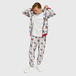 Костюм мужской Снегири зима, цвет: 3D-красный — фото 2