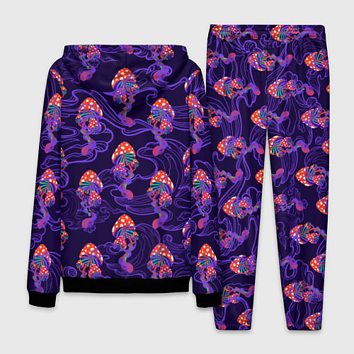 Мужской костюм Грибы психоделика / 3D-Черный – фото 2