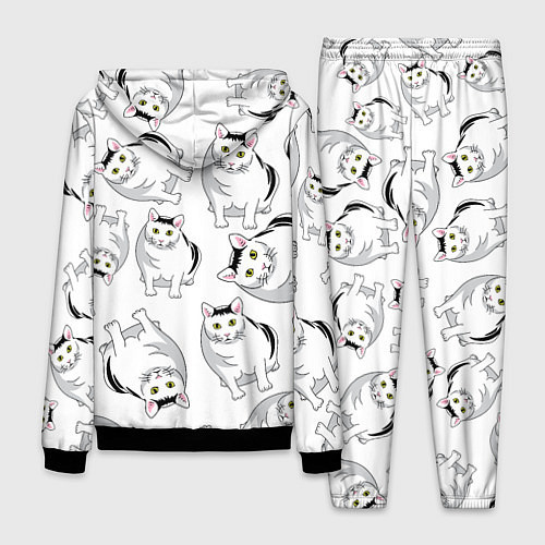 Мужской костюм КОТИКИ МЕМ МЯУ / 3D-Черный – фото 2