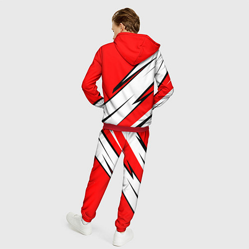 Мужской костюм CHEVROLET Узор Логотип / 3D-Красный – фото 4