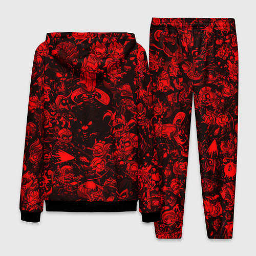 Мужской костюм DOTA 2 HEROES RED PATTERN ДОТА 2 / 3D-Черный – фото 2