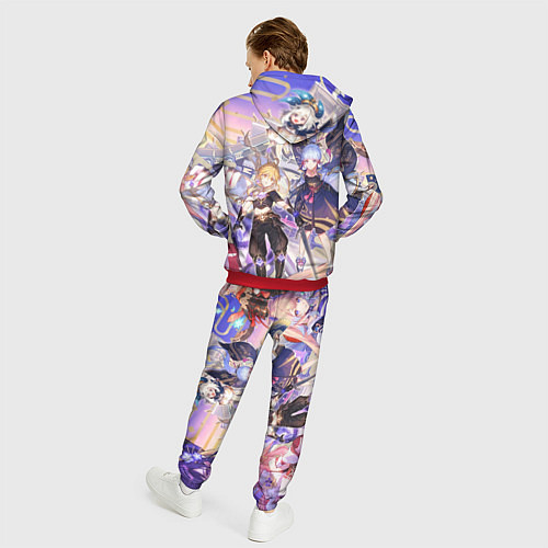 Мужской костюм Genshin Impact - Арка Инадзумы / 3D-Красный – фото 4