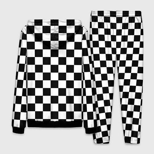 Мужской костюм Chess Squares Cubes / 3D-Черный – фото 2